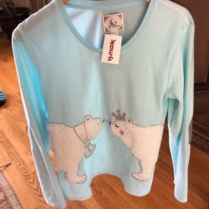 Polar Bear PJ shirt. Pj Couture from TJMaxx. LG